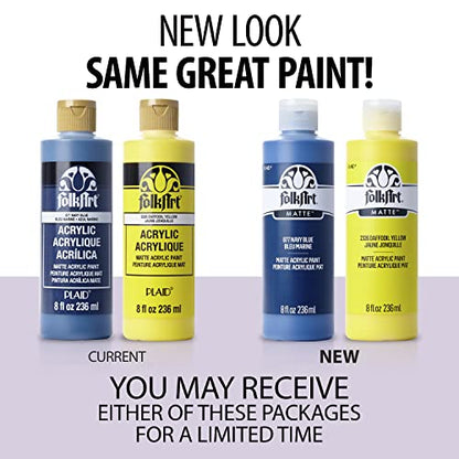 FolkArt Acrylic Craft Paints, Daybreak 8 fl oz Premium Matte Finish Paint, Perfect For Easy To Apply DIY Arts And Crafts, 12067 - color: Daybreak, size: 8 Fl Oz (Pack of 1)