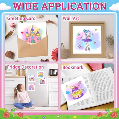 SOCOLER Paint with Water Coloring Books for Kids & Toddlers,Princess &Party | Mess Free Watercolor Painting Set, Water Color Painting Book,Craft Art Kit, Boys & Girls Birthday Gift, Travel Activity Toy - style: Princess and Party