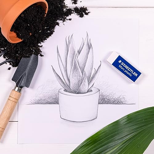STAEDTLER Mars Plastic Vinyl Erasers (20-Pack), White Erasers for Clean & Precise Results - Latex-Free, Minimal Crumbling - style: 20 Pack
