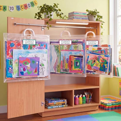 24 Pack Large Poster Storage Bags Bulk for Student Classroom