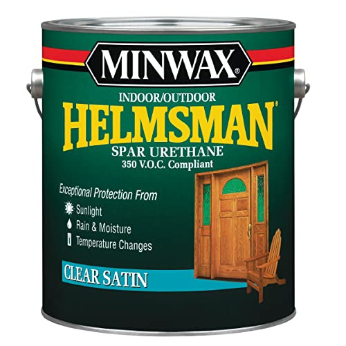 Minwax Helmsman Indoor/Outdoor Spar Urethane, 350 V.O.C. Compliant, Gallon, Satin - size: Gallon, style: Satin (350 VOC)