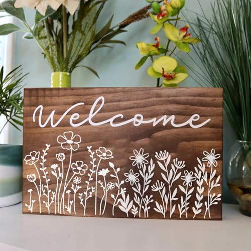 Wildflower Stencils for Walls Flower Stencils | Floral Stencil for Painting on Wood Wall Canvas Fabrics Furniture Card - style: Wildflower 01