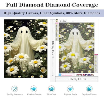 HHMATITS Halloween Ghosts Diamond Art Kits for Adults - color: Halloween-3