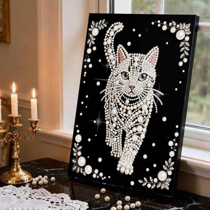 2 Pack Cat Diamond Art Pearl Painting Kits for Adults (12×16 inch) - color: WYZ012+WYZ180
