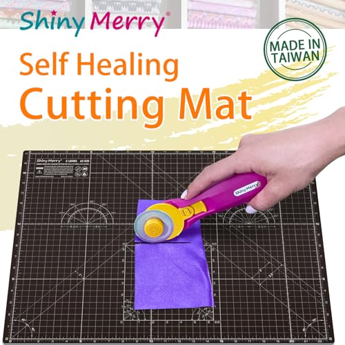 Self Healing Cutting Mat A2 18"x 24" Double Sided Black Mat - color: Black, size: A2 (18" x 24")