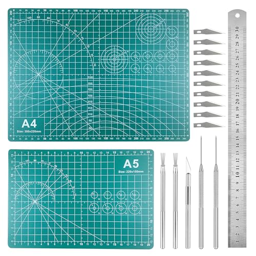 Yayatty Polymer Clay Tools, Acrylic Clay Roller, Acrylic Sheet, Rotary Cutting Mat, Round Polymer Clay Cutters with Clay Slicer Blade for Pottery and Sculpture (32 PCS) - color: 32 PCS