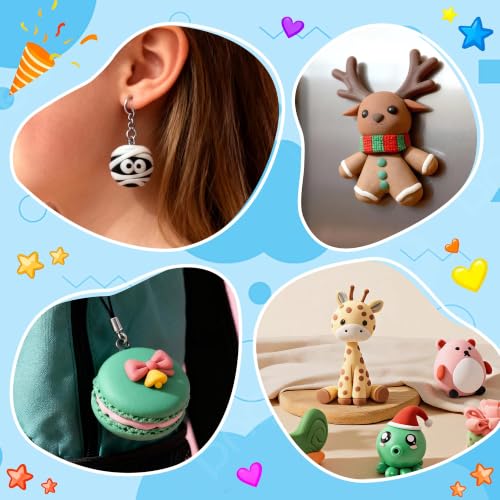 Artpar Polymer Clay Kit,72 Colors Modeling Oven Bake Clay Sculpting Set | Diy Crafts Sculpting Tools Accessory Set, Non-Sticky, Non-Fading, Easy Modeling, Especially Suitable For Kids Adults - color: 72
