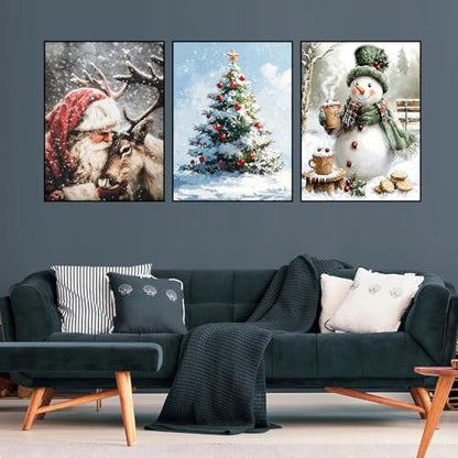 3 Pack Christmas Diamond Art Kits for Adults Christmas Diamond Painting Kit - color: 3 PC Christmas, size: 11.8x15.7in(30x40cm)