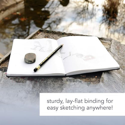 Canson Artist Series Sketch Book Paper Pad, for Pencil and Charcoal, Acid Free, Hardbound, 65 Pound, 8.5 x 11 Inch, 108 Sheets - size: 8.5"X11"