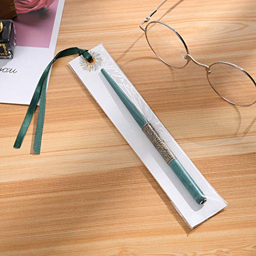 Professional Manga Gothic Pen Dip Pen Calligraphy Drawing Pen Kit, 2 Pen Holders Handles, 7 Nibs (2 Fountain Pen Nib, 5 Flat Nib) - Silver and Bronze - color: Silver and Bronze