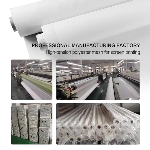 OTGMGCB 1.27m x 2m Silk Screen Printing Mesh (150mesh/59T) | Professional Screen Printing Screens, High-Definition Mesh Stencil for T-Shirt, Paper & Fabric Printing