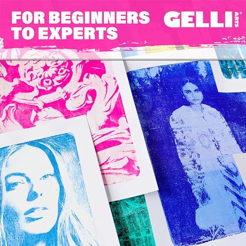 Gelli Arts 5" X 7" Gel Printing Plate - Reusable Gel Printing Plate, Printmaking Supplies, Monoprinting at Home, Arts and Crafts - size: 5" x 7"