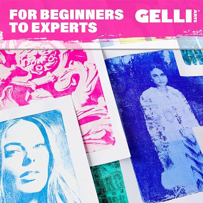 Gelli Arts 5" X 7" Gel Printing Plate - Reusable Gel Printing Plate, Printmaking Supplies, Monoprinting at Home, Arts and Crafts - size: 5" x 7"