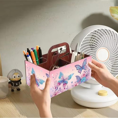 Butterfly Diamond Painting Storage Box with Portable Handle - color: Butterfly3