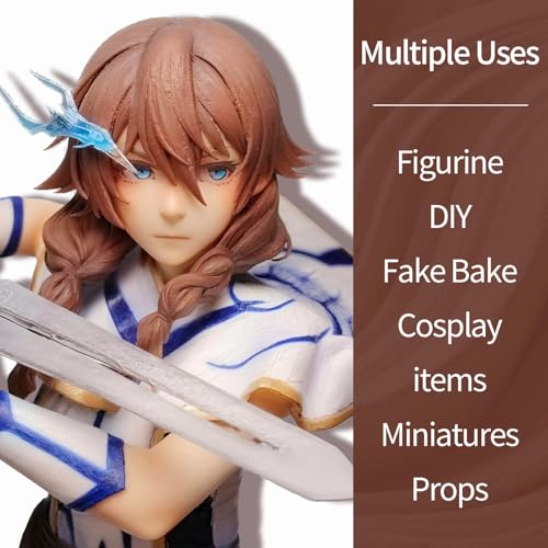 Air Dry Clay Lightweight, Flexible Modeling Clay for Adults Arts and Crafts | Professional & Moldable, Soft & No-Stick, Polymer Clay for Sculpting, Molding,Anime Figures,Making Costumes,DIY Projects - color: Brown