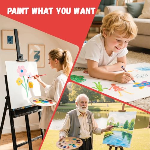 16x20inch 24 Pack Large Painting Canvas Boards Flat Canvas Panels | Gesso Primed Acid-Free 100% Cotton for Acrylics Oil Watercolor Tempera Paints - size: 16"x20"