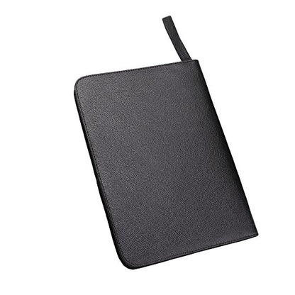 48 PU Leather Fountain Pen Case Large Capacity Black Roller Ball Pen Holder Bag Pouch - size: Black for 48 pens