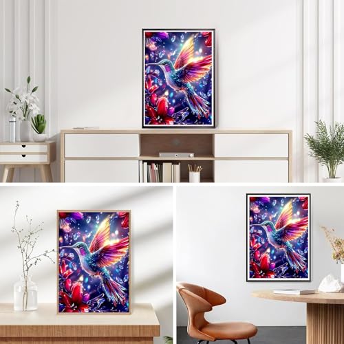 Arttoplus Hummingbird Diamond Art Kits for Adults Beginner 12x16 inch - color: G9359-US