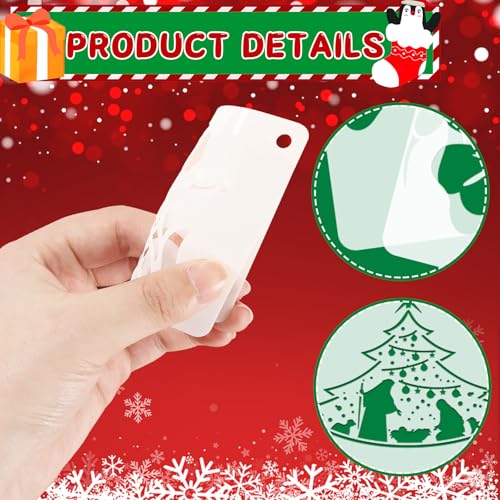 JULMELON 20Pcs Christmas Stencils Reusable, Nativity of Jesus for Painting | DIY Reusable Templates, for Painting on Wood Fabric Canvas, Religious Nativity Scene Christmas Stencils - style: Jesus Stencils