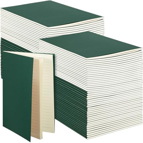 Mimorou 100 Pcs A5 Journals Notebooks Bulk,Green,Lined - color: Green, style: Lined