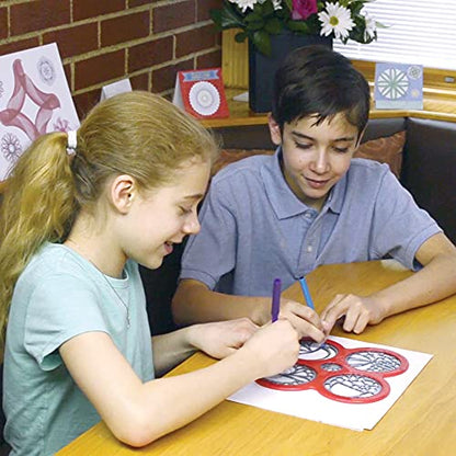 Spirograph – Cyclex Set – Art Kit – Rotating Stencil Wheel Creates Countless Designs – For Ages 8+ - style: Cyclex