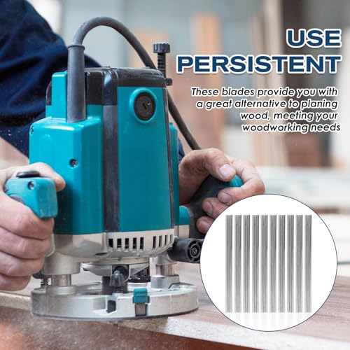 10 Pcs 3-1/4" Planer Blades Replacement Part with Packaging Box | Compatible with Bosch, DeWalt, Black, Decker, Ryobi and More Portable Planers, Carbide Knives Gift for Craftsman, Carpenter