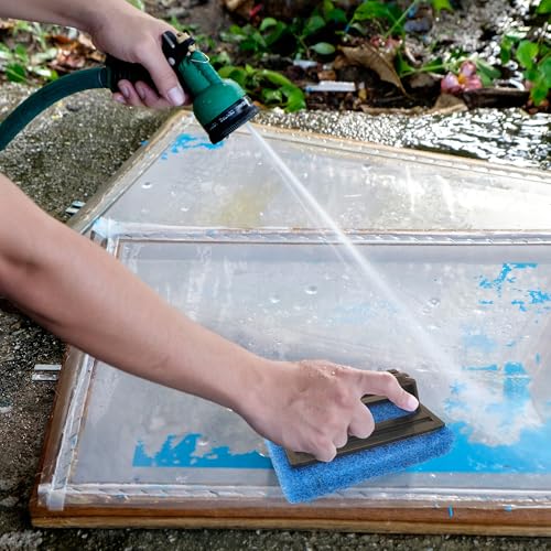 4 Pcs Screen Printing Scrub Pad, Screen Print Ink Scraper with Handle,Screen Print Remover, Screen Printing Accessories for Reclaiming Mesh Screen Cleaner
