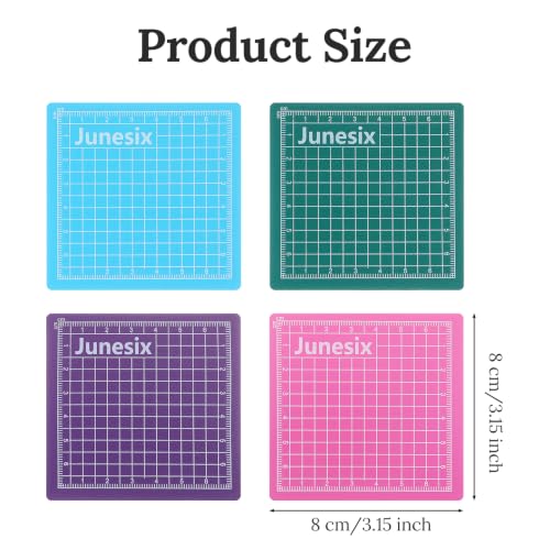 4Pcs Small Cutting Mat, Self Healing Craft Mat | Mini Sewing Cutting Pad Non-Slip Mini Cut Board for Scrapbooking Quilting Sewing Accessories