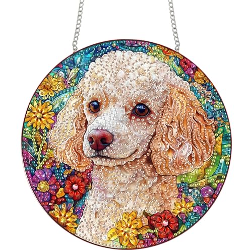 Bimkole Dog Hanging Diamond Pearl Art Kits for Adults Pendant C37 - color: Hanging-Teddy