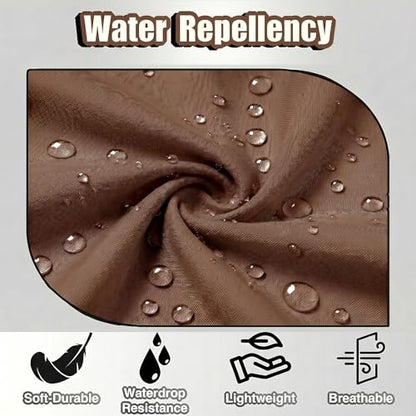 TOSHE Waist Apron 3 Pockets Waterdrop Resistant Cotton Server,Chef,Waitress - color: Brown