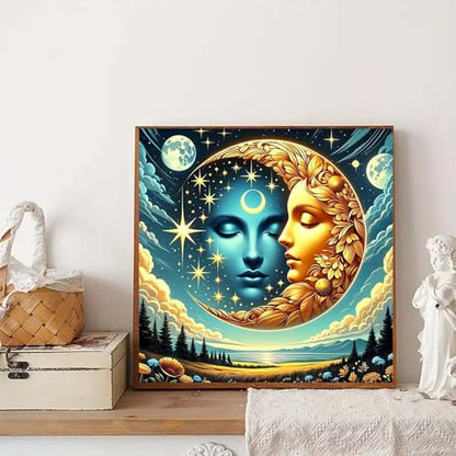 Arttoplus Sun and Moon Diamond Art Kits for Adults Beginners 14x14 inch - color: G9349-US