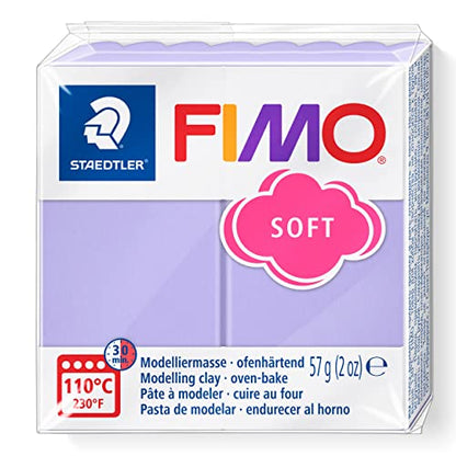 Staedtler FIMO Effects Polymer Clay - -Oven Bake Clay for Jewelry, Sculpting, Lilac Pastel 8020-605 - color: lilac, size: 57 g (Pack of 1)