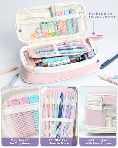 Four Candies 36PCS Mechanical Pencil Set with 624 Lead Refills (Pink) - color: Pink