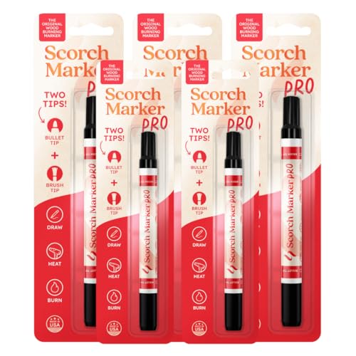 Scorch Marker Pro 5 Pack, Bulk Wood Burning Markers for Makers and Classes - size: 1 Count (Pack of 5)