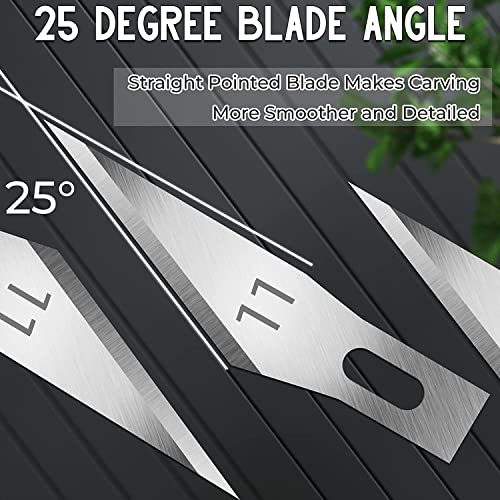 JETMORE 160 Pack Exacto Knife Blades 11, Hobby Knife Blades for Crafts | Exacto knife refill blades #11 suit paper crafts and scrapbooking, Hobby blades support carving, trimming and model making - size: 160 Pack