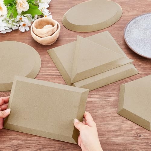 AHANDMAKER 6Pcs 6 Styles Pottery Molds for Clay, Pottery Mold Tools Slump Mold Ceramic Plate Forming for Clay Ceramic Molds DIY Dish Supplies