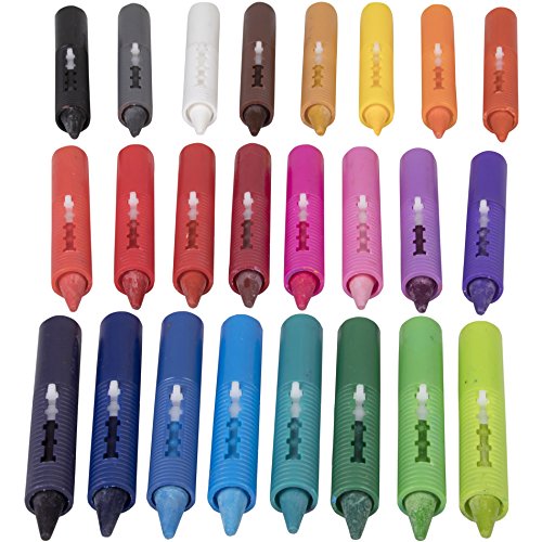 SCS Direct Bath Crayons Super Set – 24 Pack Water Crayons for Toddlers & Kids – Non-Toxic Bathtub Drawing Toys with Mesh Storage Bag – Summer Water Table, Pool & Bath Time Activity – Creative Gift