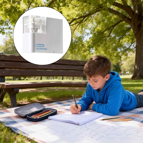 Battery Powered Electric Pencil Sharpener for No.2/Colored Pencils 6-8mm