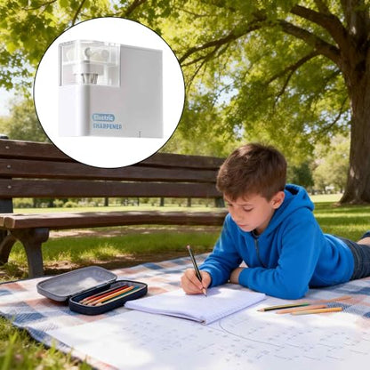 Battery Powered Electric Pencil Sharpener for No.2/Colored Pencils 6-8mm