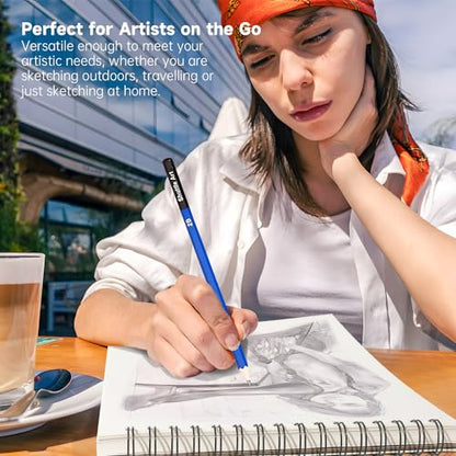 Artists Sketch Books, 9 x 12 Shuttle Art 160 Sheets of Sketch Paper pad Ideal for Drawing and School Supplies (2 Pack) - size: 80 Sheets x2