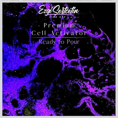 Ezgi Sertcetin Premium Cell Activator | Ready to Pour | Create Perfect and Unique Cells in Your Painting Works | 4oz by Volume (Rouge Red) - color: Rouge Red