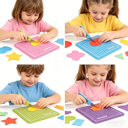 Self-Healing Cutting Mat, 4 Pack, 3.15x3.15 Inch, Mini Cut Board for Sewing, Crafts, Scrapbooking, Quilting Mat
