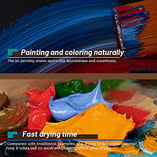 Paul Rubens Oil Paint, 20 Bright Oil Colors with High Saturation, 50ml Large Capacity Tubes, Faster Drying Time with Creamy Texture and Consistency for Artists, Students, Beginners | Art Supplies with High Saturation, Creamy Texture and Consistency for Ar