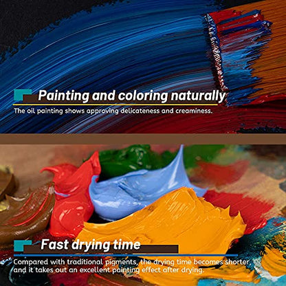 Paul Rubens Oil Paint, 20 Bright Oil Colors with High Saturation, 50ml Large Capacity Tubes, Faster Drying Time with Creamy Texture and Consistency for Artists, Students, Beginners | Art Supplies with High Saturation, Creamy Texture and Consistency for Ar