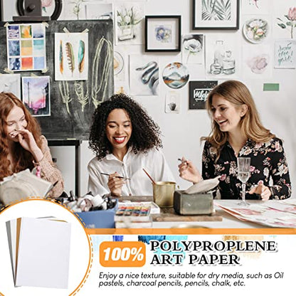 Ctosree 100 Sheets Oil Pastel Paper 180 GSM Pastel Drawing Paper Neutral Toned Paint Paper for Dry Media Oil Pastel Pencil Charcoal Adults Students (Neutral Colors, 9 x 12 Inch) - size: 9 x 12 Inch