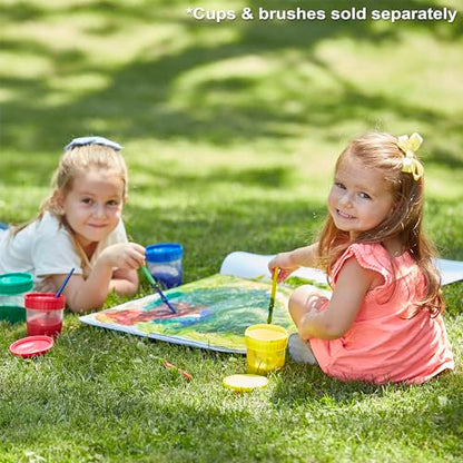 Melissa & Doug Washable Poster Paint Set (4 Colors – Red, Yellow, Green, Blue)