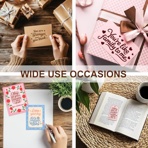 6 Pcs Greeting Words Clear Stamps for Card Making 20 Ink Pad | 3 Acrylic Stamp Block Silicone Stamp with Holiday Bless Happy Birthday Stamps for Crafting DIY Scrapbooking Journal - style: 29Pcs Greetings Blessings Stamps