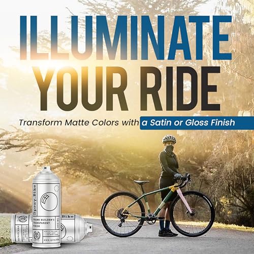 Spray.Bike Frame Builder's Transparent Finish - Clear Gloss | Protective Satin/Gloss Finish Spray for Steel, Aluminum, Carbon | Weatherproof Finishing Coat, 400ml - color: Clear - Gloss Finish