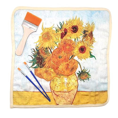 Funny live Paint Brush Holder Art Supplies, Artist Paint Brush & Storage Organizer Roll-Up Case Bag, Protect Acrylic Oil Watercolor Paintbrushes (Sunflower 20 Slot Pockets) - color: Sunflower 20 Slot Pockets