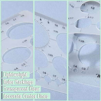 Mr. Pen- Circle Template, Circle Stencil - style: Circle Template, 1 pcs